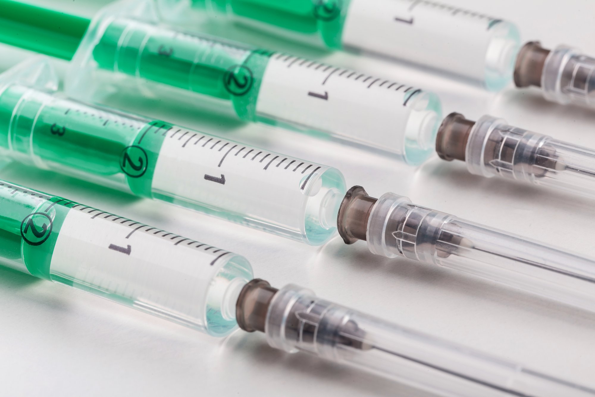 green syringes